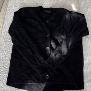Black cashmere Cardigan Sweater